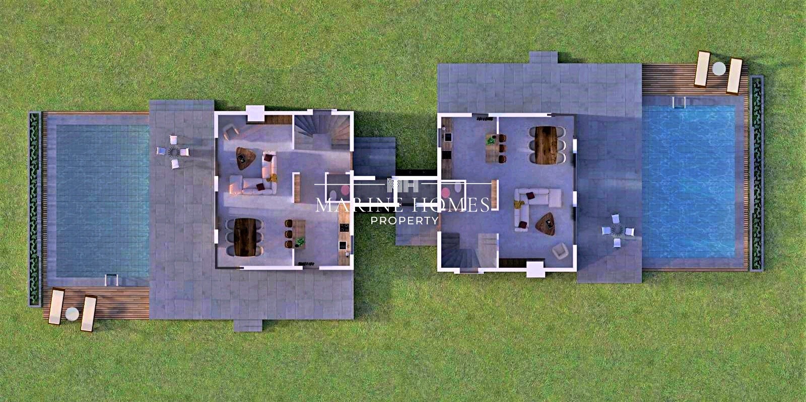 3 Bedroom Stone Villa For Sale In Üzümlü Project