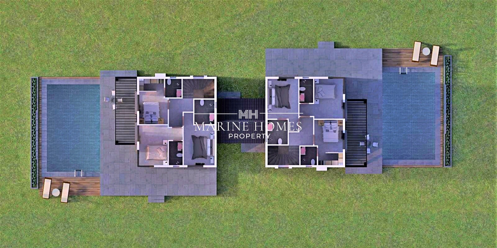 3 Bedroom Stone Villa For Sale In Üzümlü Project