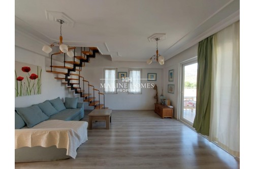 3+1 DUPLEX FLAT WITH POOL IN CENTRAL LOCATION IN FETHIYE